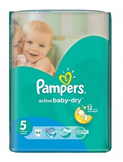 Подгузники Pampers Active Baby Dry Junior со скидкой 10% в аптеке "Классика"!