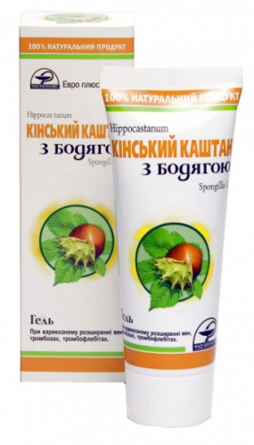 Гель Конский каштан с бадягой