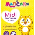 Подгузники детские Мапсики р.midi 4-9кг 14 шт