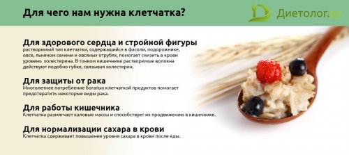 Чем полезна клетчатка