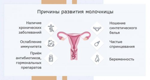 Причины молочницы